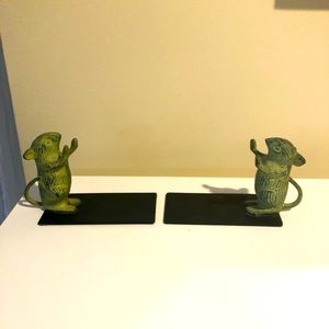 Set of Beatrix Potter-like Mice Bookends